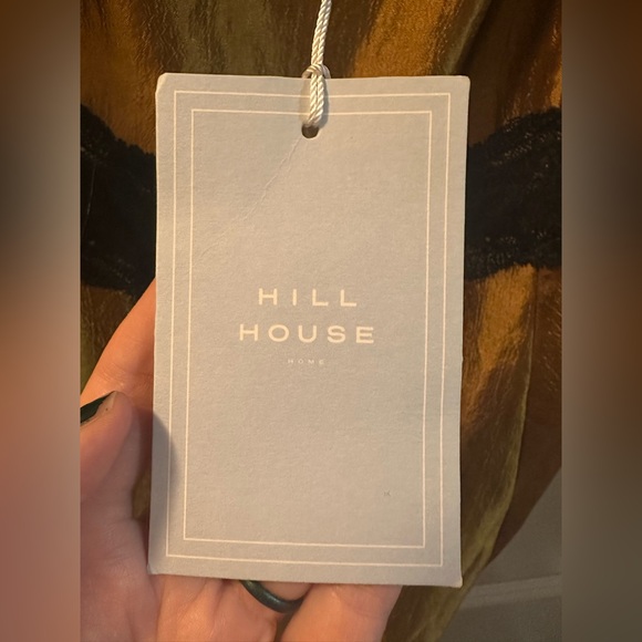 Hill House Ida Dress midi gold with black lace trim - Picture 5 of 9